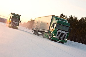 грузовики зимой